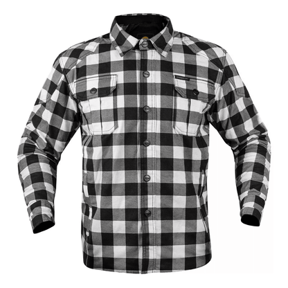 Motorcycle Flannel Shirt – ARAMID Lined with CE Protection