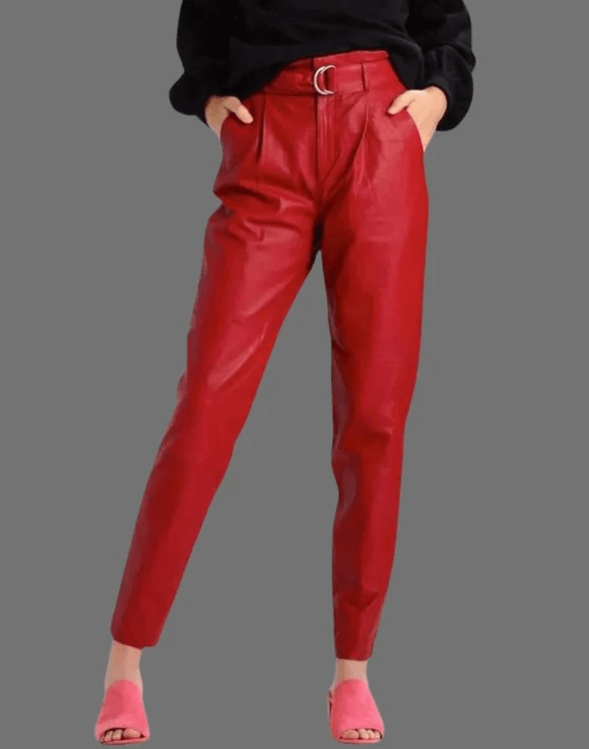 Turbo leather pants lifestyle image