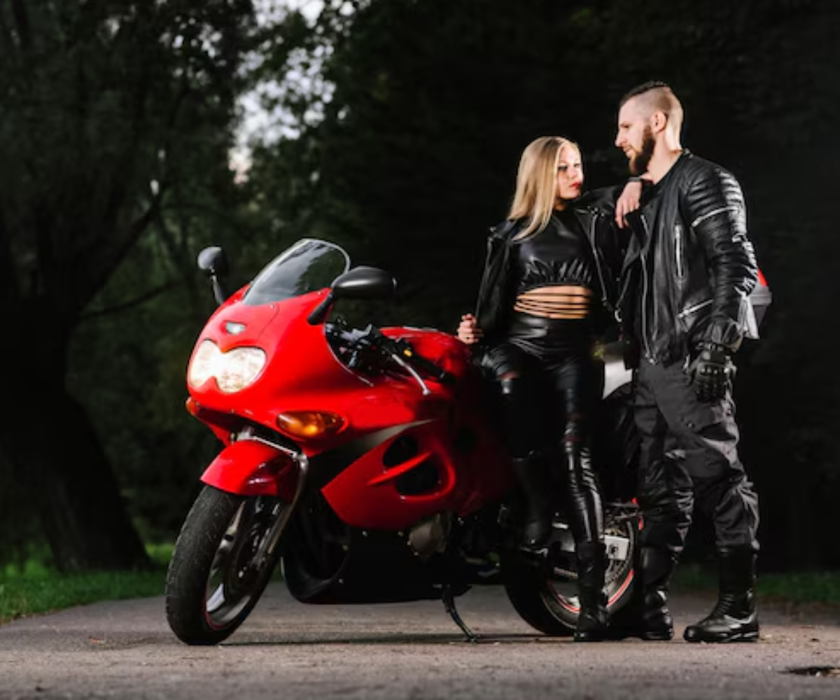 Motorcycle leather jacket all purpose riding