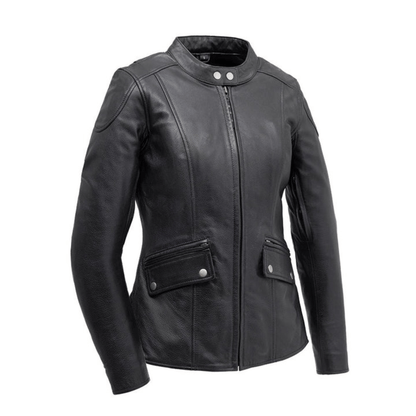 Women’s Turbo Leather Jacket – Sleek and Chic Design