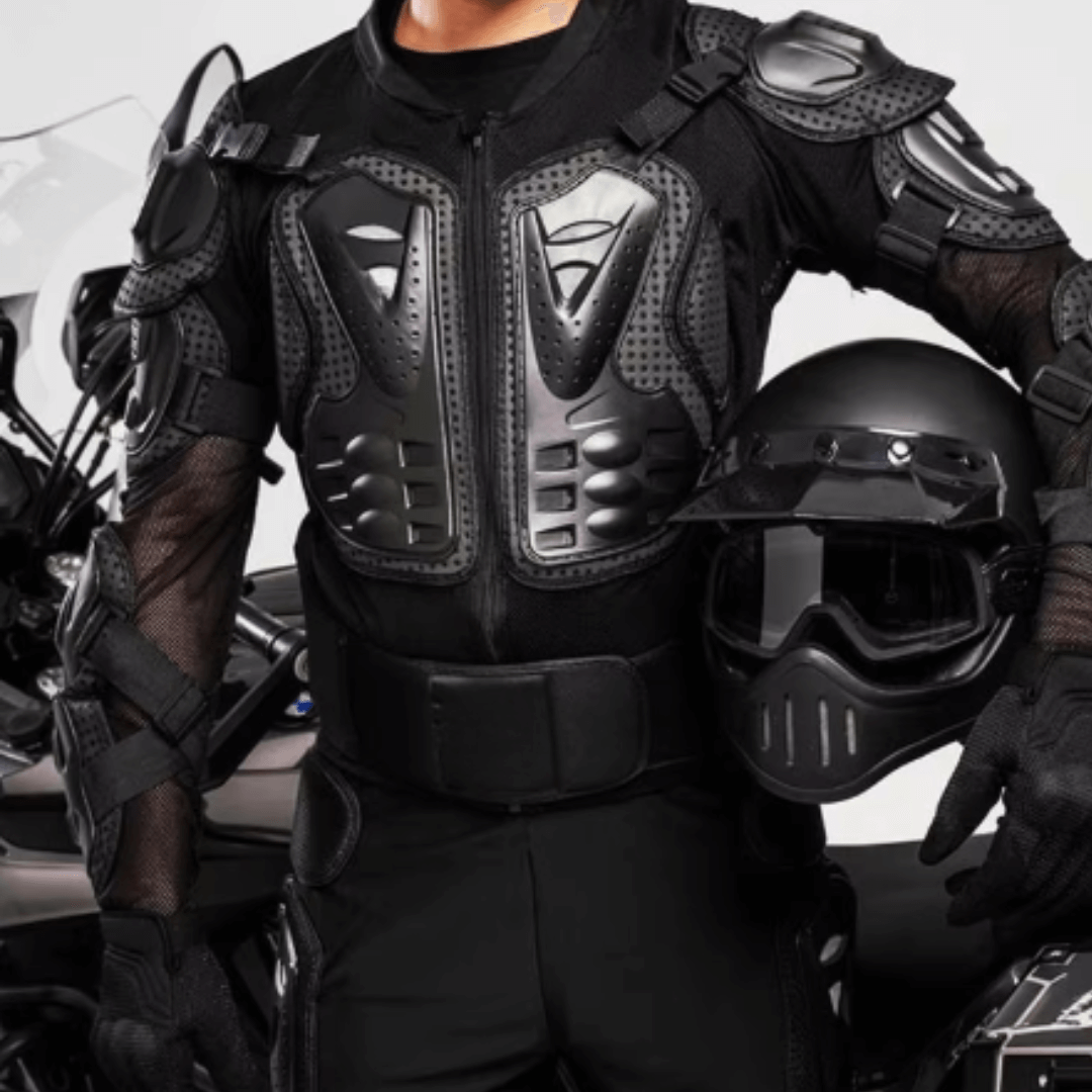 Body armor jacket suitable for motorbike riders