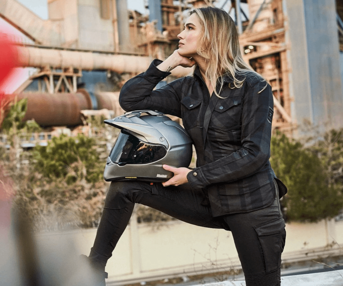 armored motorcycle shirt wear female