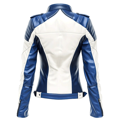 Ladies leather jacket modern outerwear