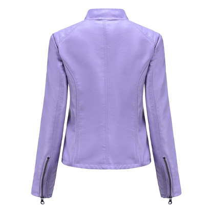 Women leather fashion apparel