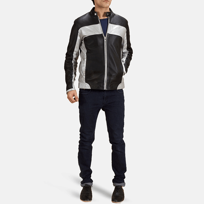Men leather jacket stylish outfit