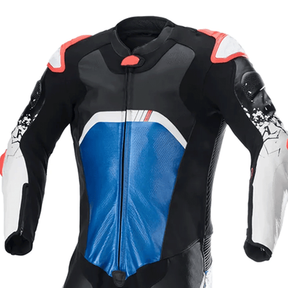 Leather racing suit biker outfit
