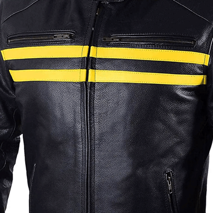 Men leather stylish outer layer