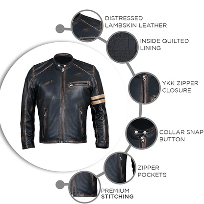 Men leather outerwear