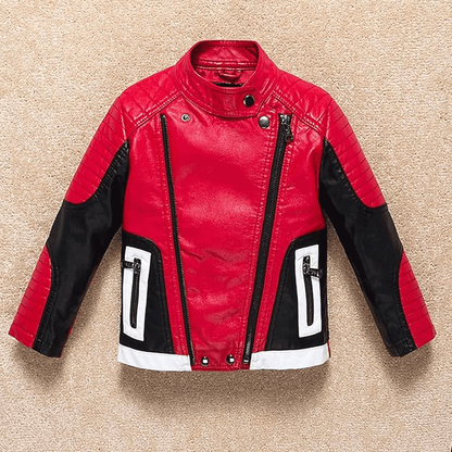 Kids leather jacket lifestyle wear