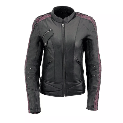 Women leather fashion apparel