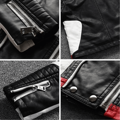 Leather jacket classic style