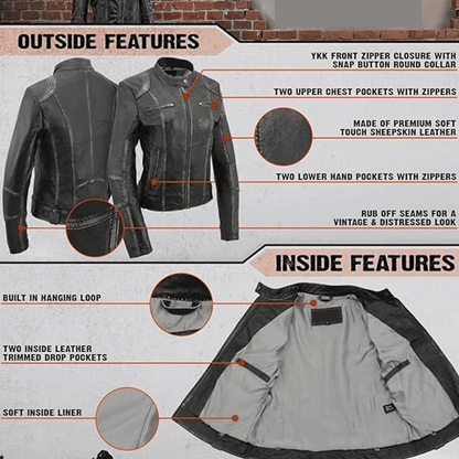 Mens leather jacket stylish fashion wear