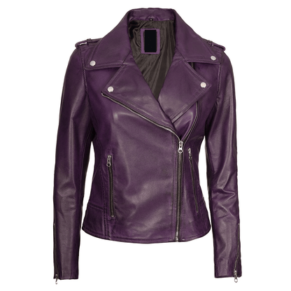 Women leather riding jacket