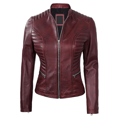 Women leather jacket everyday outer clothing
