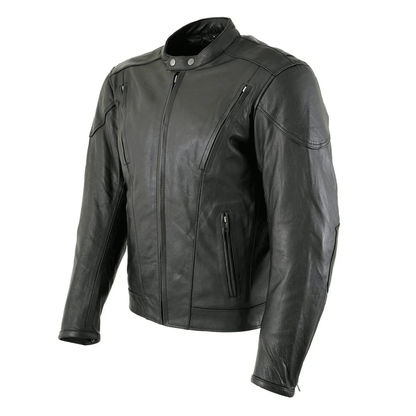 Mens leather jacket riding wear