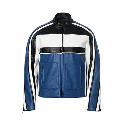 Mens leather jacket lifestyle apparel