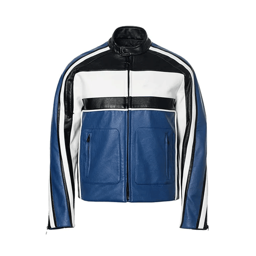 Mens leather jacket lifestyle apparel
