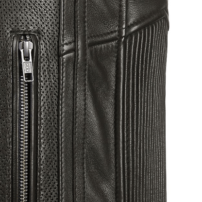 Motorcycle leather jacket lifestyle
