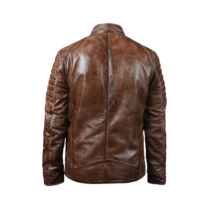 Mens leather jacket premium wear
