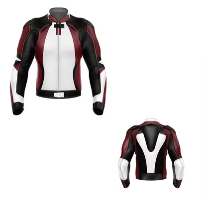 Men leather jacket biker style 