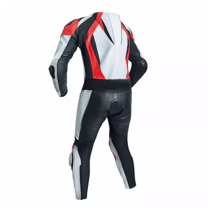 Leather suit for motorcycle riders