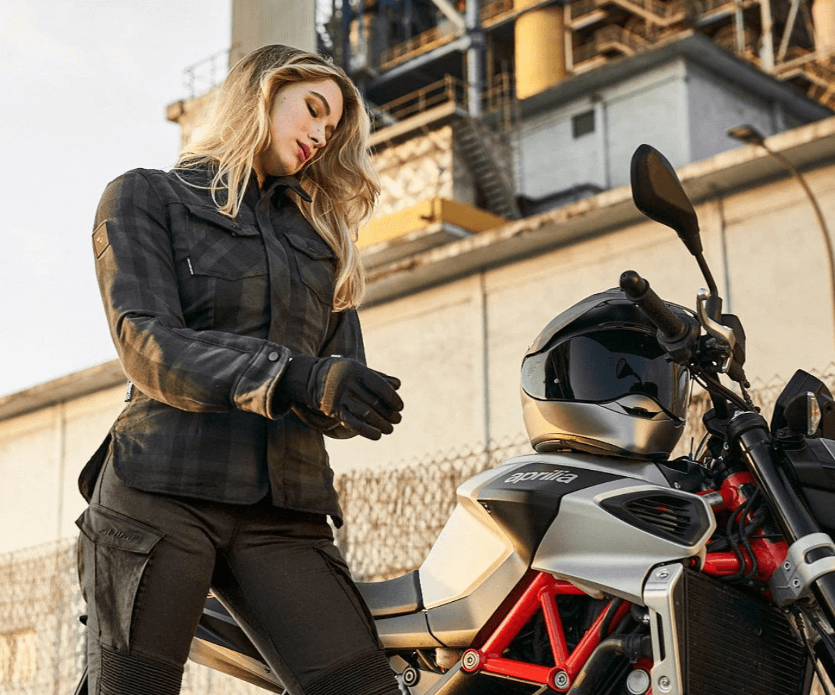 armored motorcycle shirt wear female