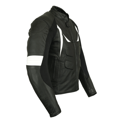 Men leather jacket biker outfit