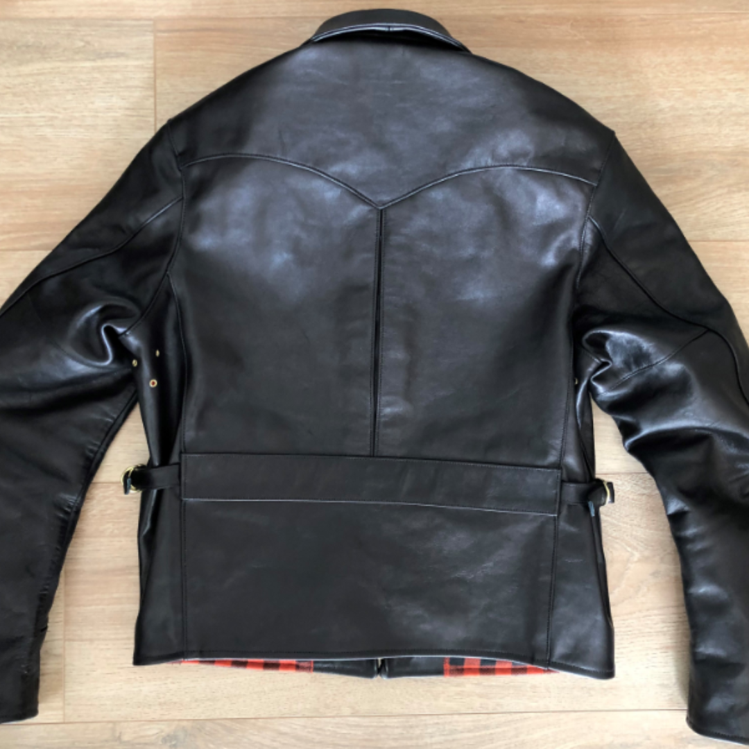 Biker leather jacket motorcycle lifestyle
