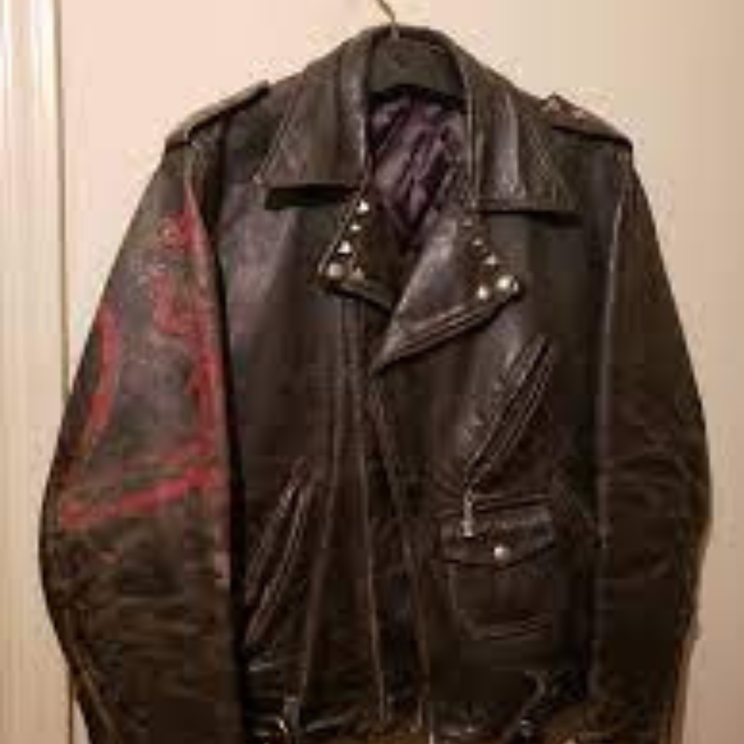 Biker leather jacket road adventure wear