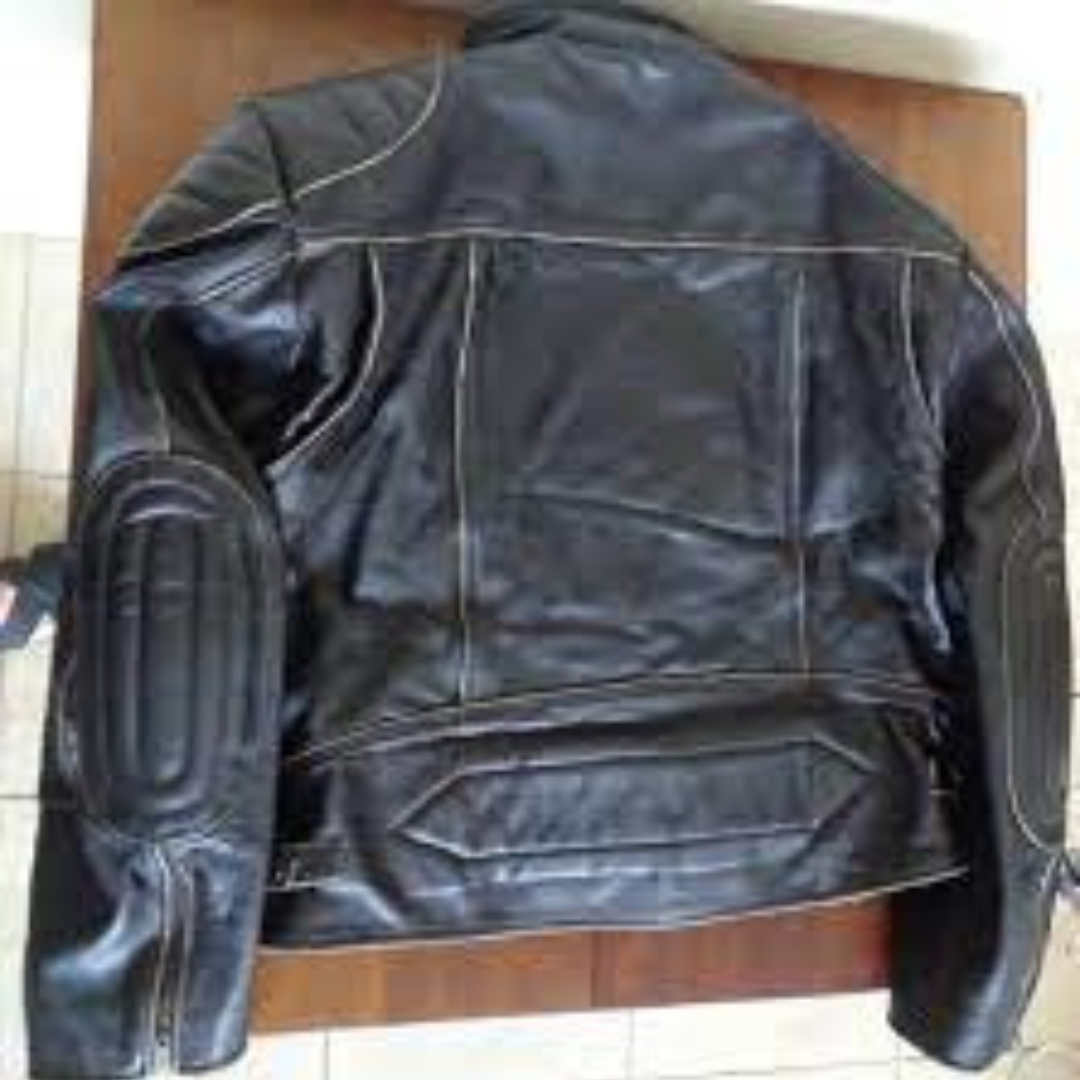 Leather jacket made for motorcycle journeys