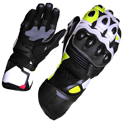 Motorcycle leather gloves rugged biker appeal
