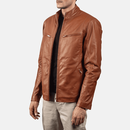 Motorcycle leather jacket biker outfit